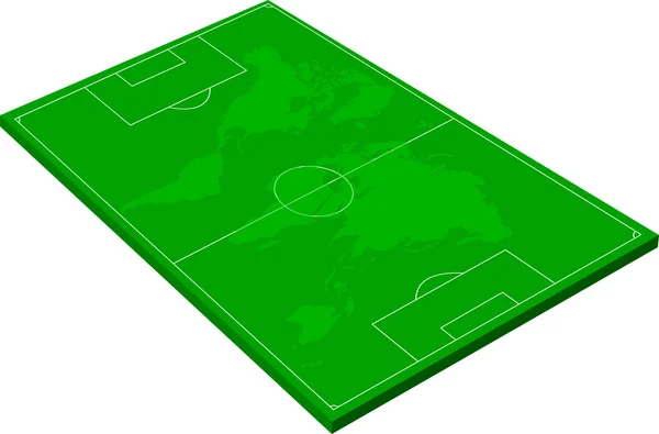 Campo de fútbol — Vector de stock