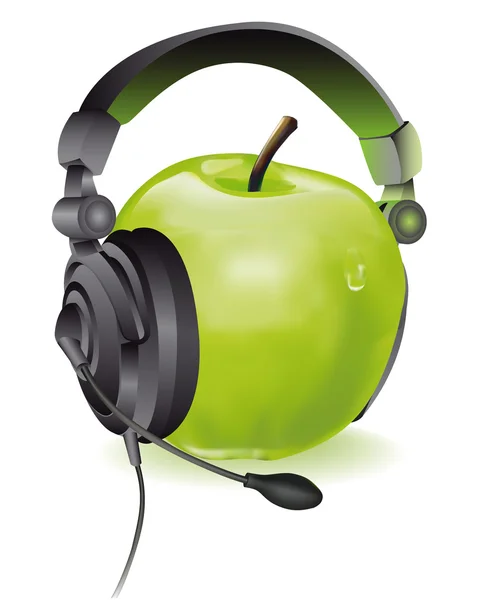 Apple słuchawki — Wektor stockowy