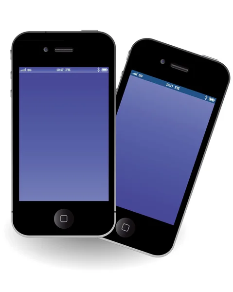 两个现代手机 — 图库矢量图片