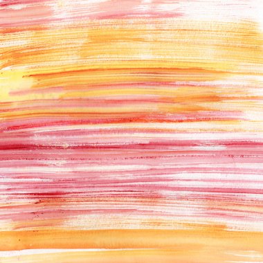 Pink and orange watercolor stripes clipart