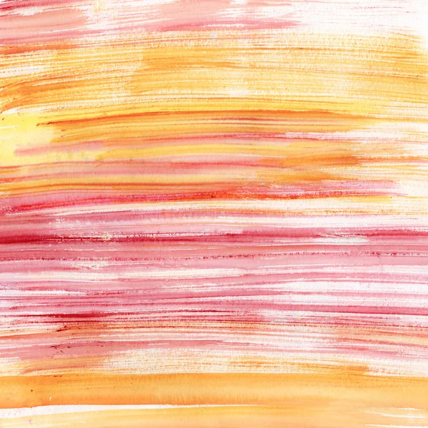 Pink and orange watercolor stripes — Stock Photo, Image