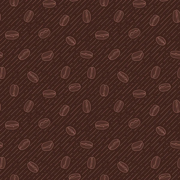 stock vector Seamless texture with coffe beans.