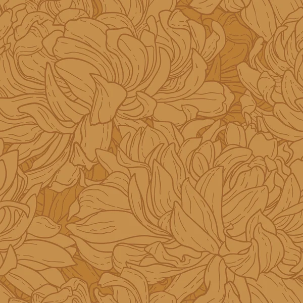 Seamless mönster med krysantemum — Stockfoto