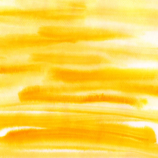 オレンジ色の水彩画の縞模様の背景 — ストック写真