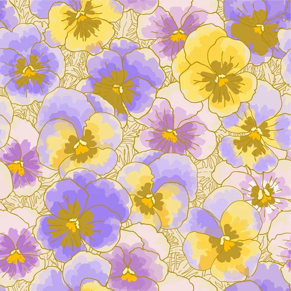 Background with pansy — Stock Vector