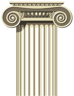 Greek Ionic Column clipart