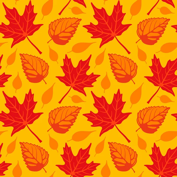 stock vector Autumn Leaves seamless