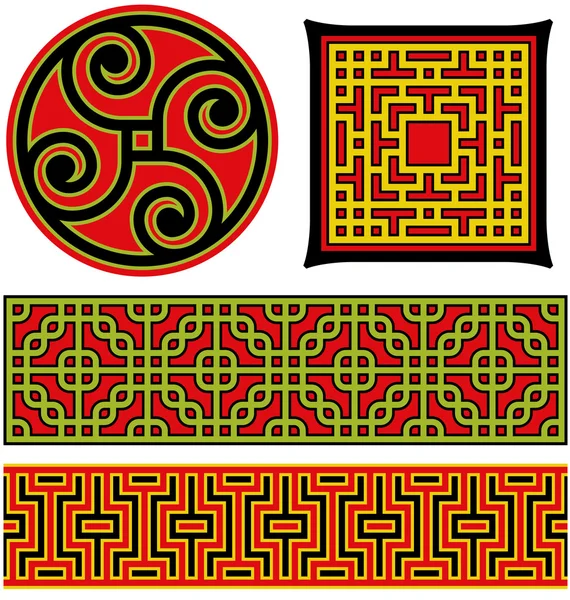 Chinese graphic elements — Stock Vector