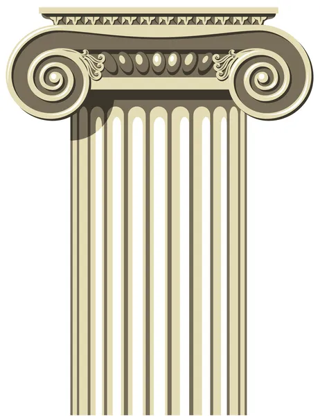 stock vector Greek Ionic Column