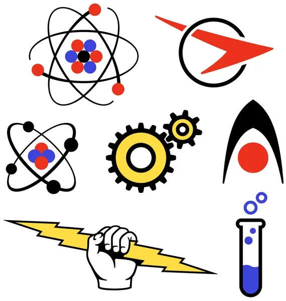 Logos des années cinquante — Image vectorielle