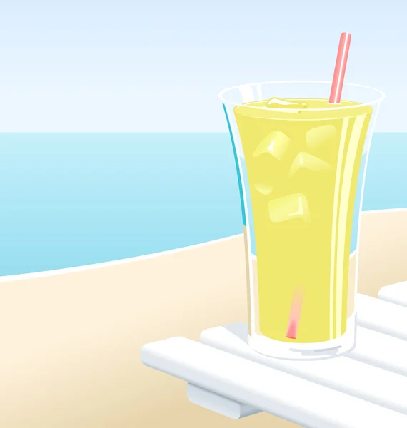 一杯柠檬水 — 图库矢量图片