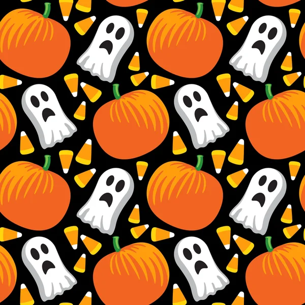 Halloween naadloos patroon — Stockvector