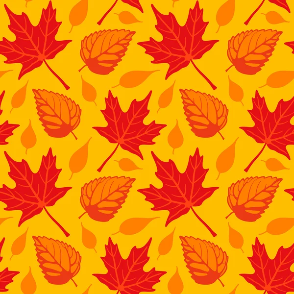 Φθινοπωρινά φύλλα άνευ ραφής Royalty Free Εικονογραφήσεις Αρχείου