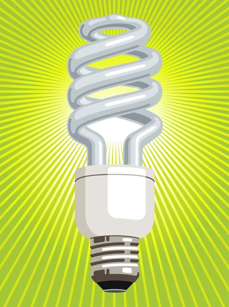 CFL villanykörte Jogdíjmentes Stock Illusztrációk