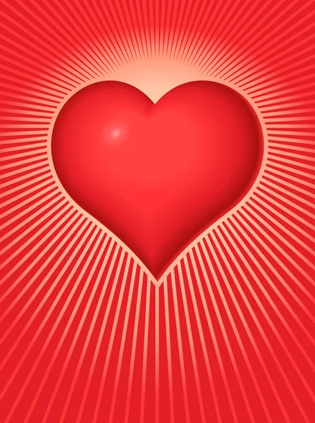 Sugárzó szív Vektor Grafikák