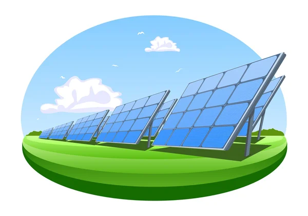太陽電池パネル — ストックベクタ