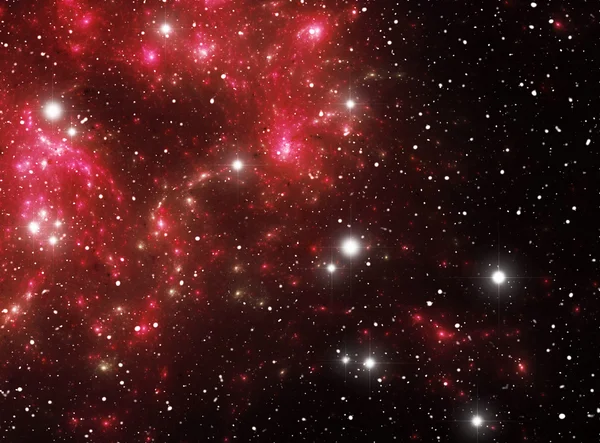 Renkli alan yıldız Bulutsusu — Stok fotoğraf