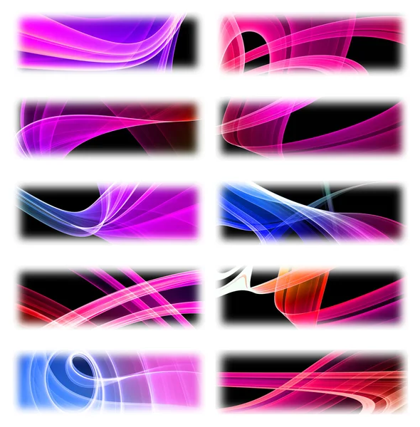 Moderne abstracte banner set — Stockfoto