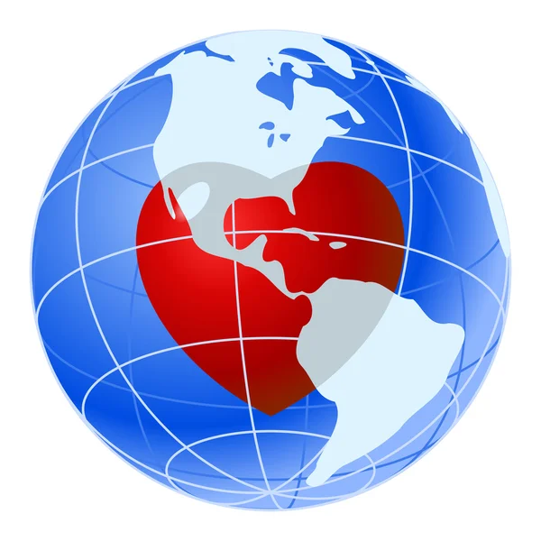 Earth heart Stock Vectors, Royalty Free Earth heart Illustrations ...