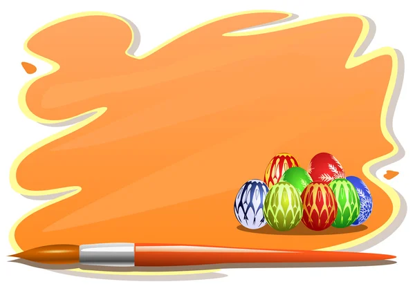 Sticker oeufs de Pâques — Image vectorielle