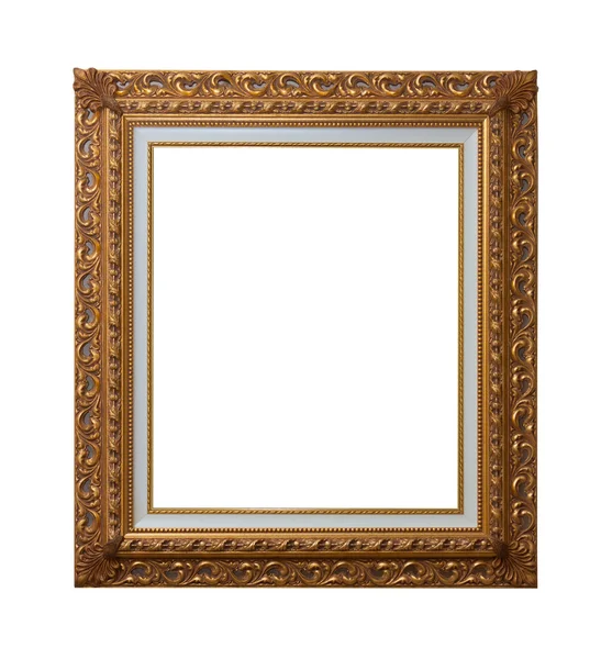 Gold plated picture frame — Stock Photo, Image