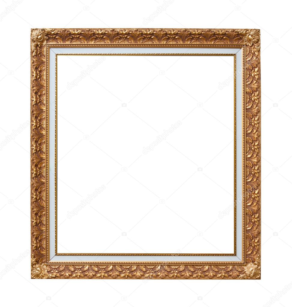 Gold plated picture frame