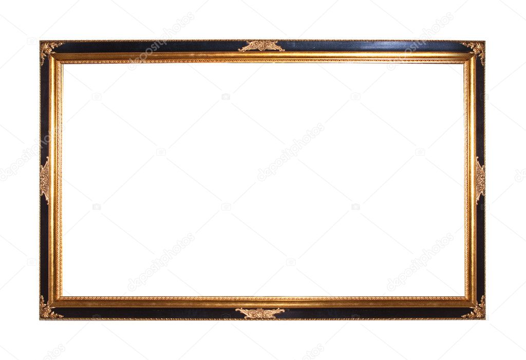 Gold plated picture frame