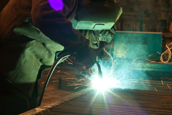 Welding Steel — Stock Photo, Image