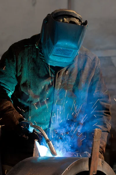 Welding Steel — Stock Photo, Image