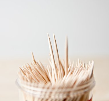 Bunch of kitchen wooden toothpick hygiene clean food clipart