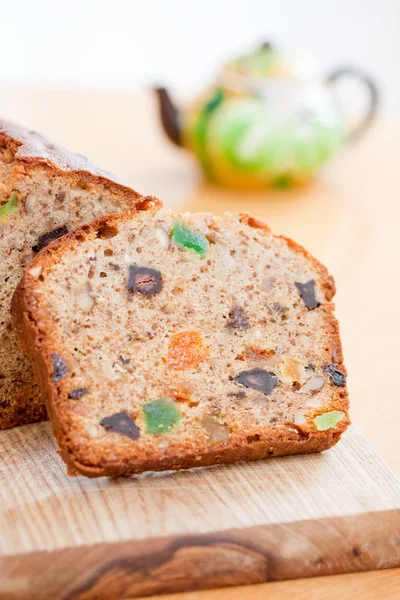 stock image Traditional baking fruit cake dessert sweet food