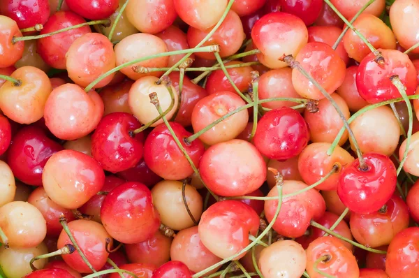 Körsbär söta och färsk frukt hälsosam kost mat — Stockfoto