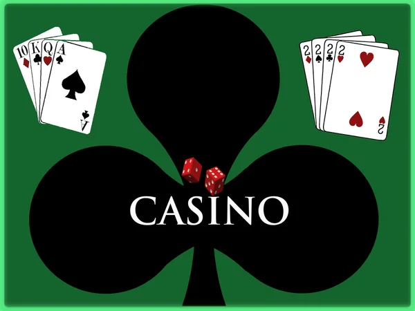 Convite do clube Casino — Fotografia de Stock