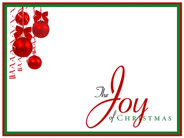 Christmas joy note card — Stock Photo, Image
