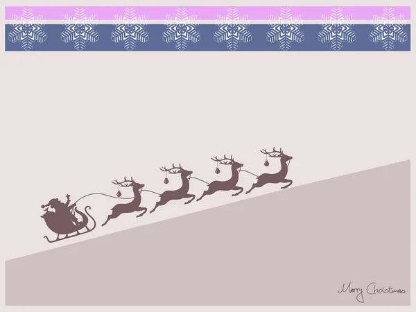 Santa Claus y renos — Foto de Stock