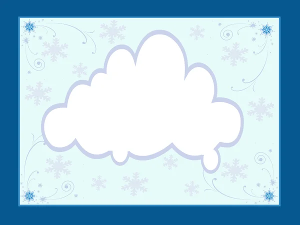 Winter snowflakes — Stock Photo, Image