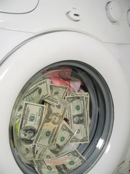 Money laundering close up — Stock Photo, Image