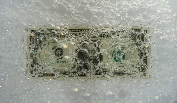 Washing dollar — Stock Photo, Image