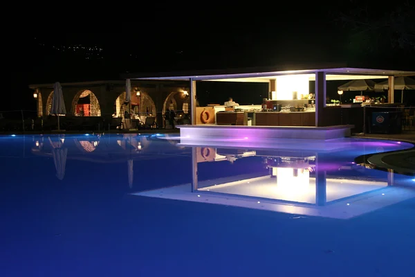 stock image Swimming pool at night