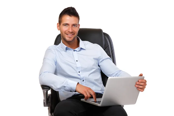 mutlu işadamı portresi