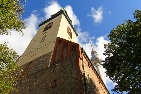 La Marienkirche en Berlín, Alemania — Foto de Stock