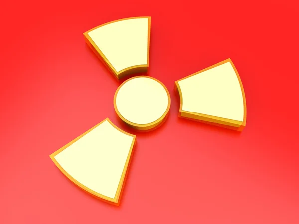 Segno radioattivo — Foto Stock