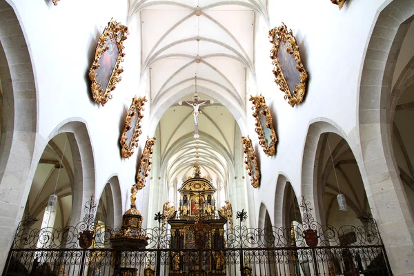 Innenraum der Kathedrale von Kaisheim — Stockfoto