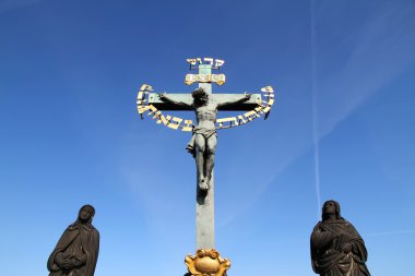 Cross in Prague clipart