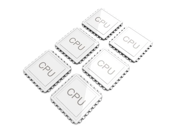 CPU seis núcleos — Fotografia de Stock