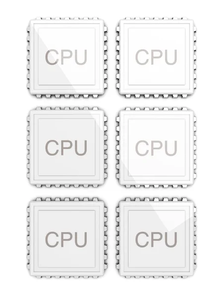 CPU de seis núcleos — Foto de Stock