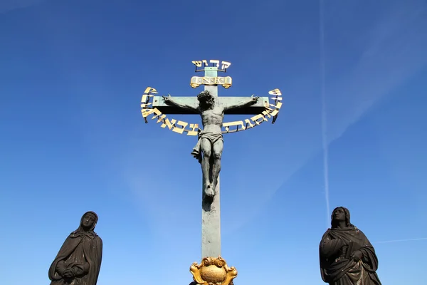 Krzyż w Pradze — Zdjęcie stockowe