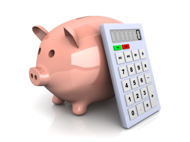 Savings calculator clipart