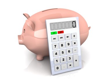 Savings calculator clipart