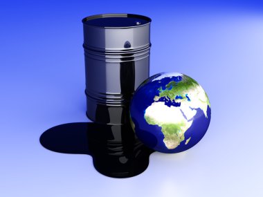 Oil disaster - Europe clipart